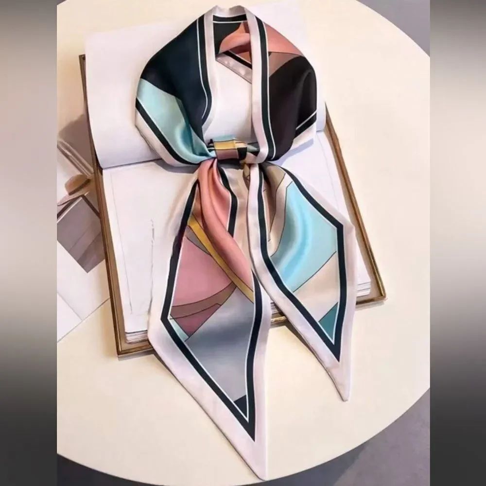 Geometric Print Scarf in Pastel Mix A1566